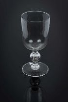 A Victorian glass goblet