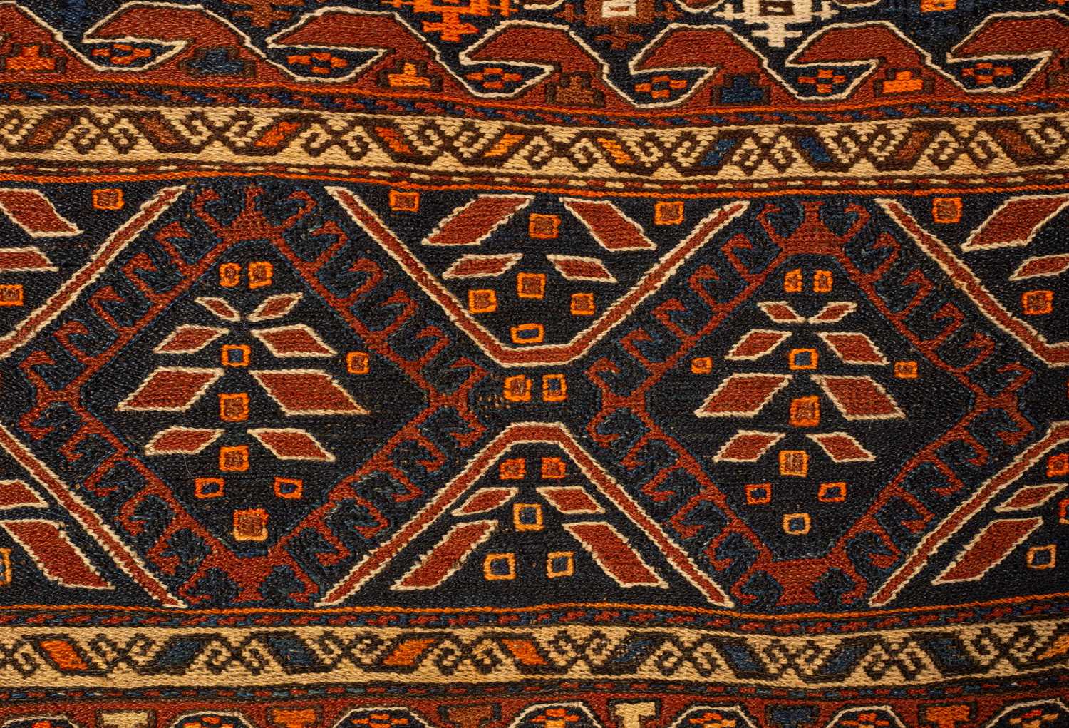 A Soumakh style rug or hanging - Image 4 of 8