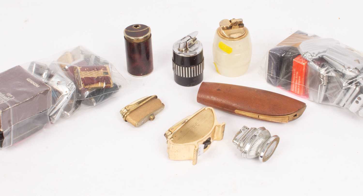 A collection of gas lighters