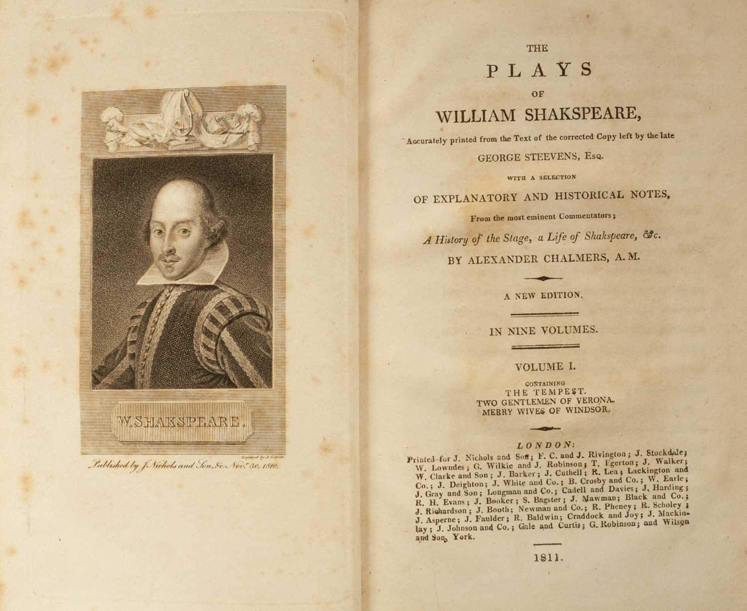 Shakespeare (W) The Plays of William Shakespear - Image 3 of 3