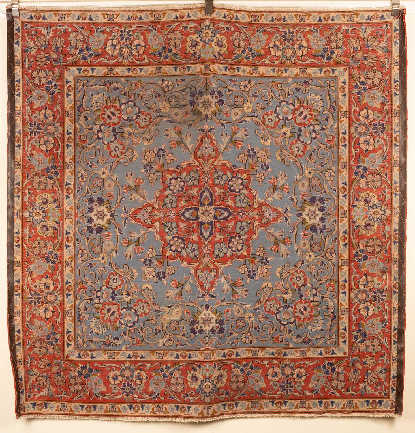 An Isfahan rug of unusual square size - Image 8 of 8
