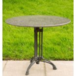 A Bad Weisse granite top garden table