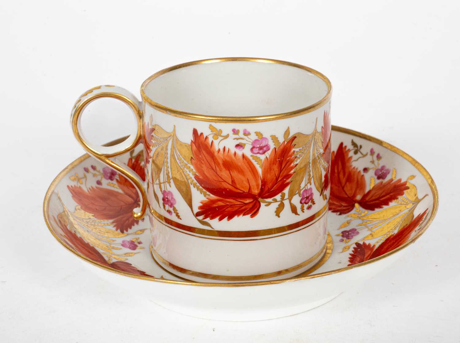 Six English porcelain cups and saucers - Image 6 of 13