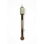 An early 19th Century rosewood stick barometer