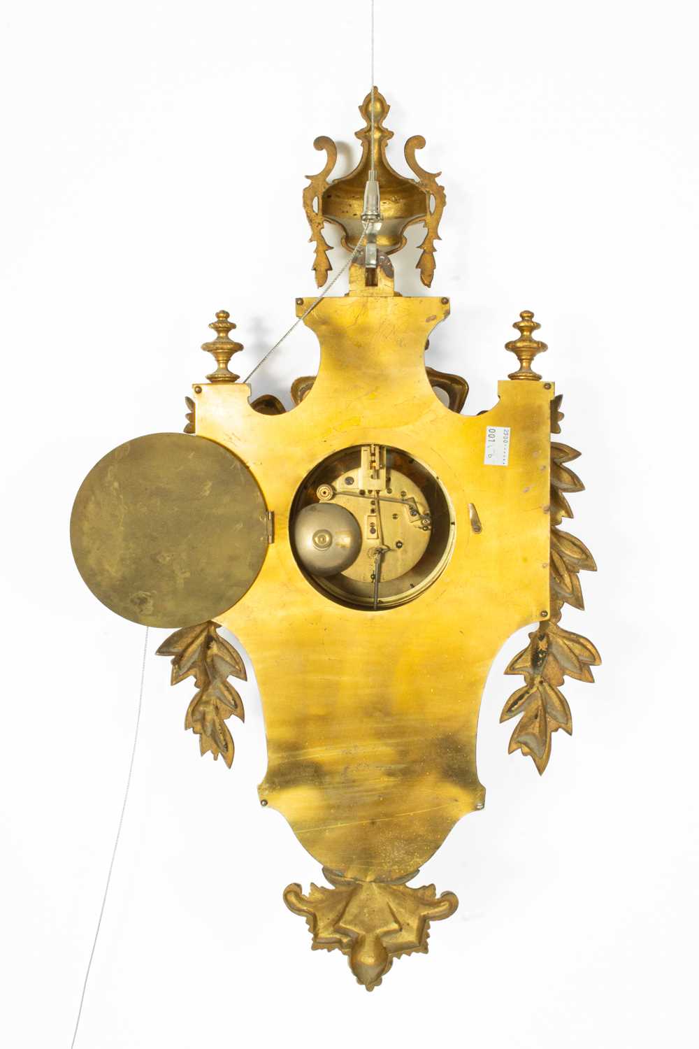 A French gilt metal wall clock - Image 3 of 5