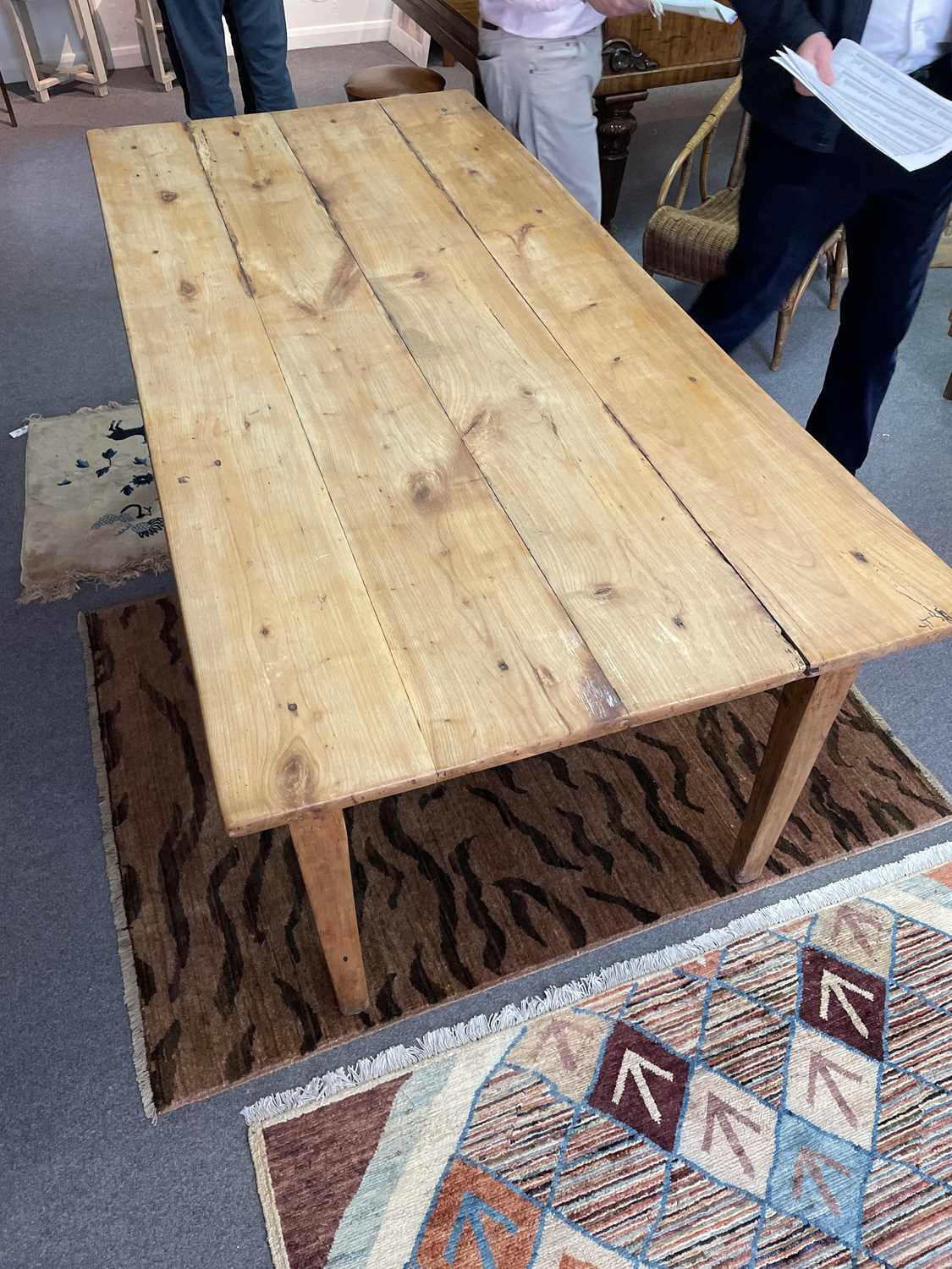 A 19th Century fruitwood farmhouse table - Image 2 of 7