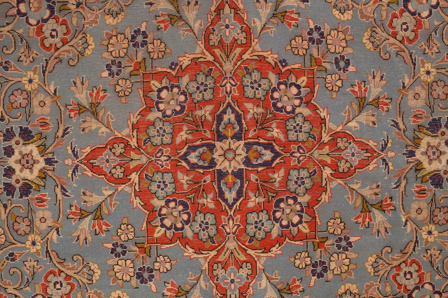 An Isfahan rug of unusual square size - Image 6 of 8