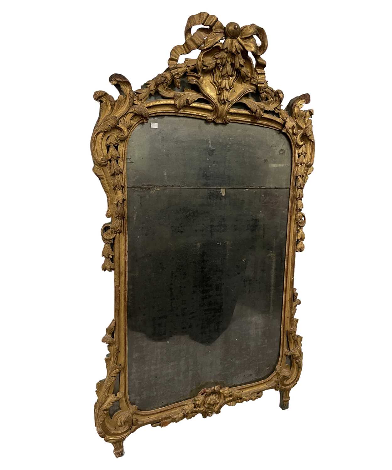 A gilt carved overmantel mirror - Image 2 of 4