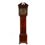 A Yew wood cased longcase clock