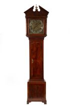 A Yew wood cased longcase clock