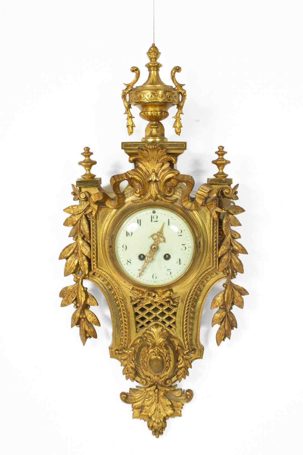 A French gilt metal wall clock