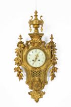 A French gilt metal wall clock
