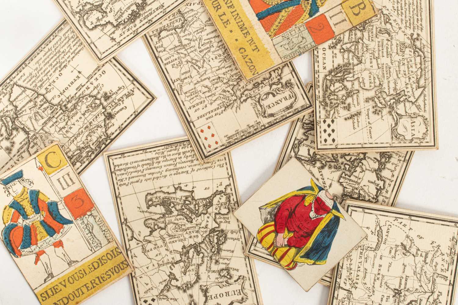 Assorted 18th Century card games - Bild 4 aus 15