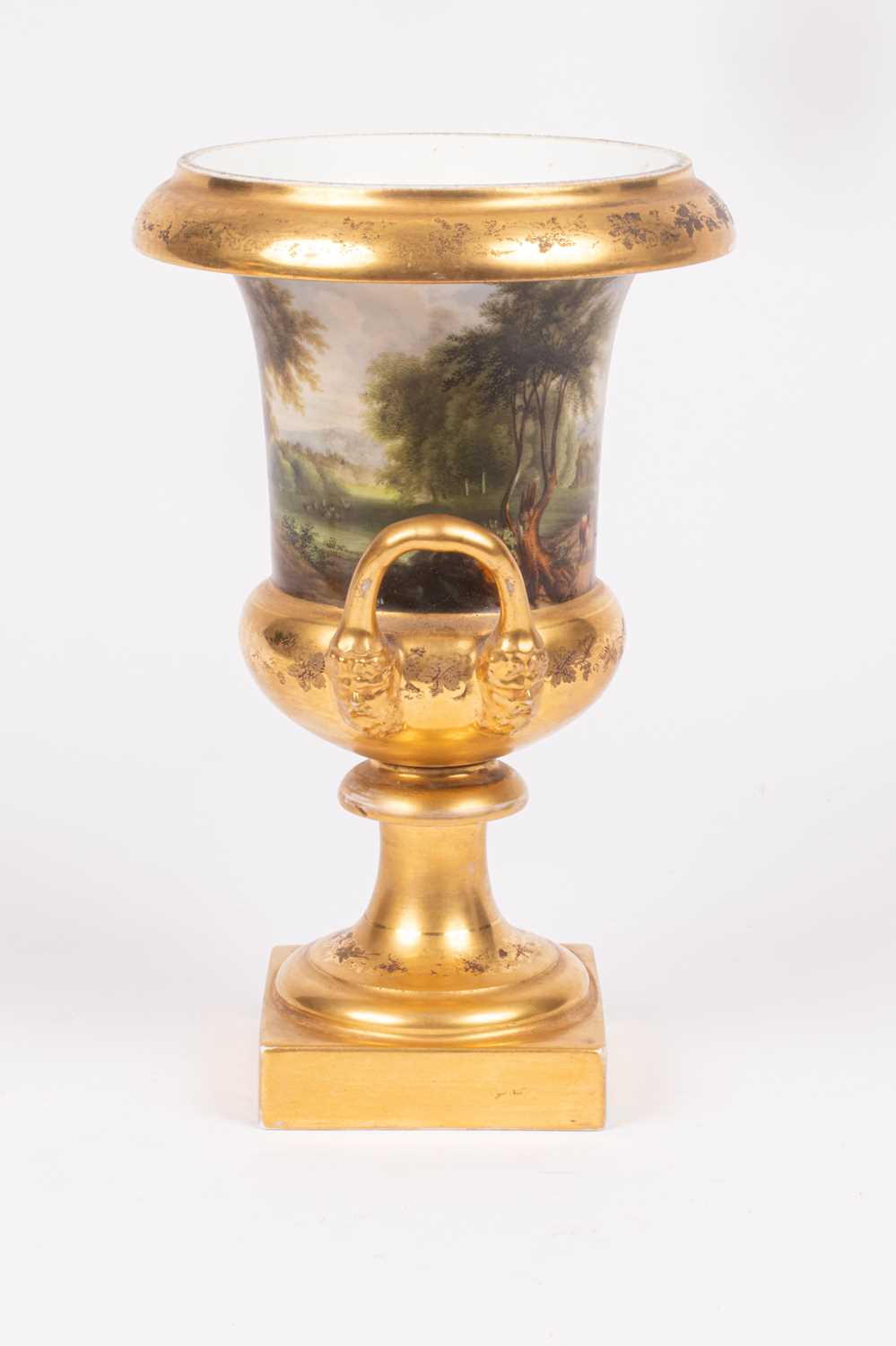 A pair of Paris porcelain campana-shaped vases - Image 13 of 14