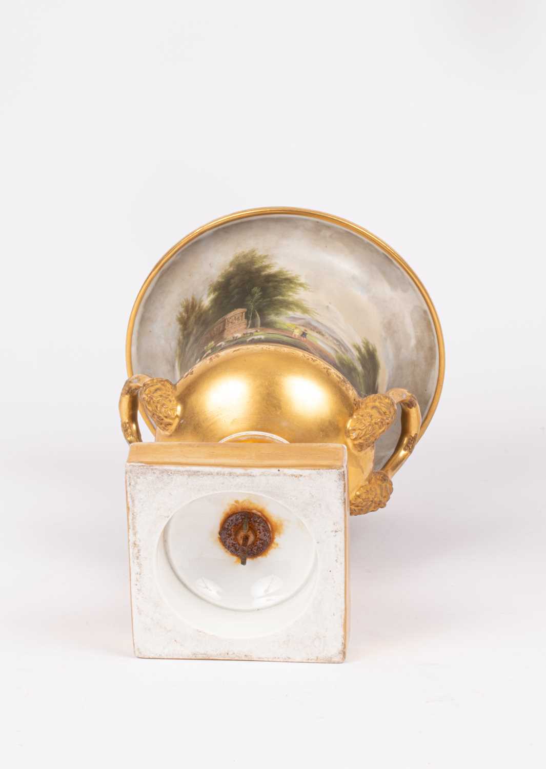 A pair of Paris porcelain campana-shaped vases - Image 6 of 14