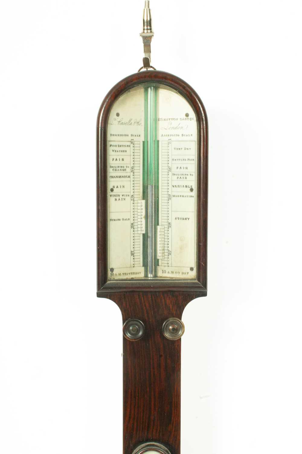 An early 19th Century rosewood stick barometer - Image 2 of 2