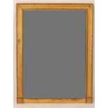 A gilt and gesso wall mirror