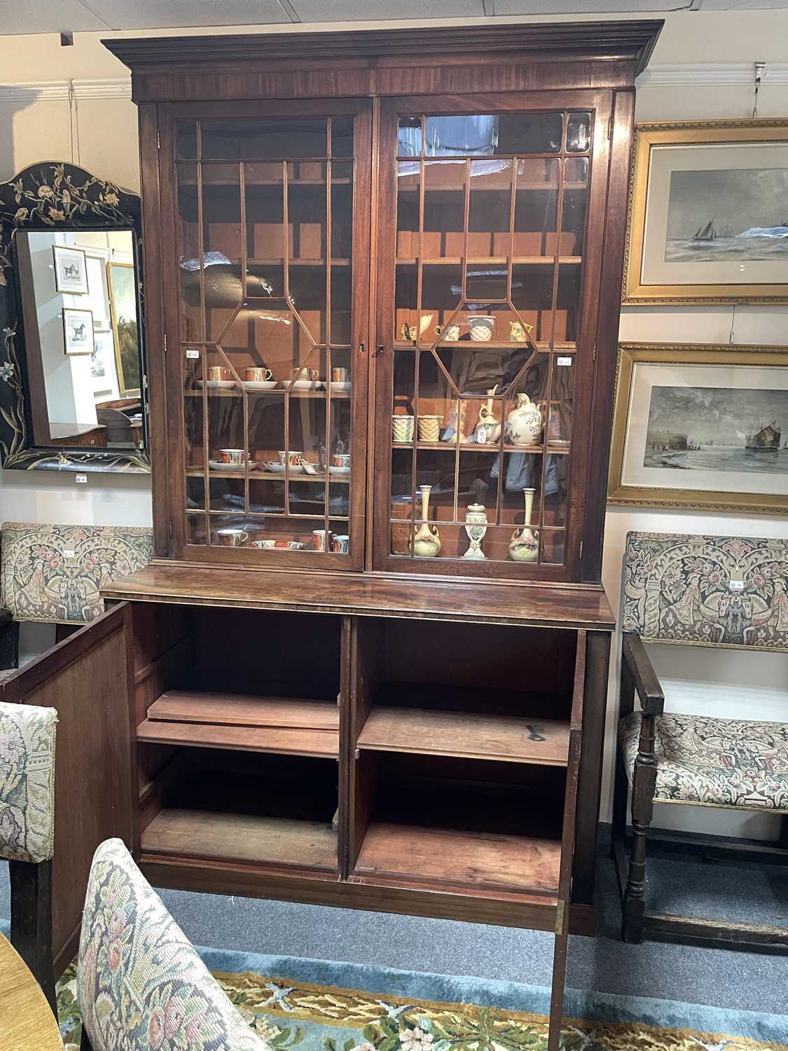 A George IV mahogany bookcase - Image 11 of 15