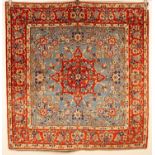 An Isfahan rug of unusual square size