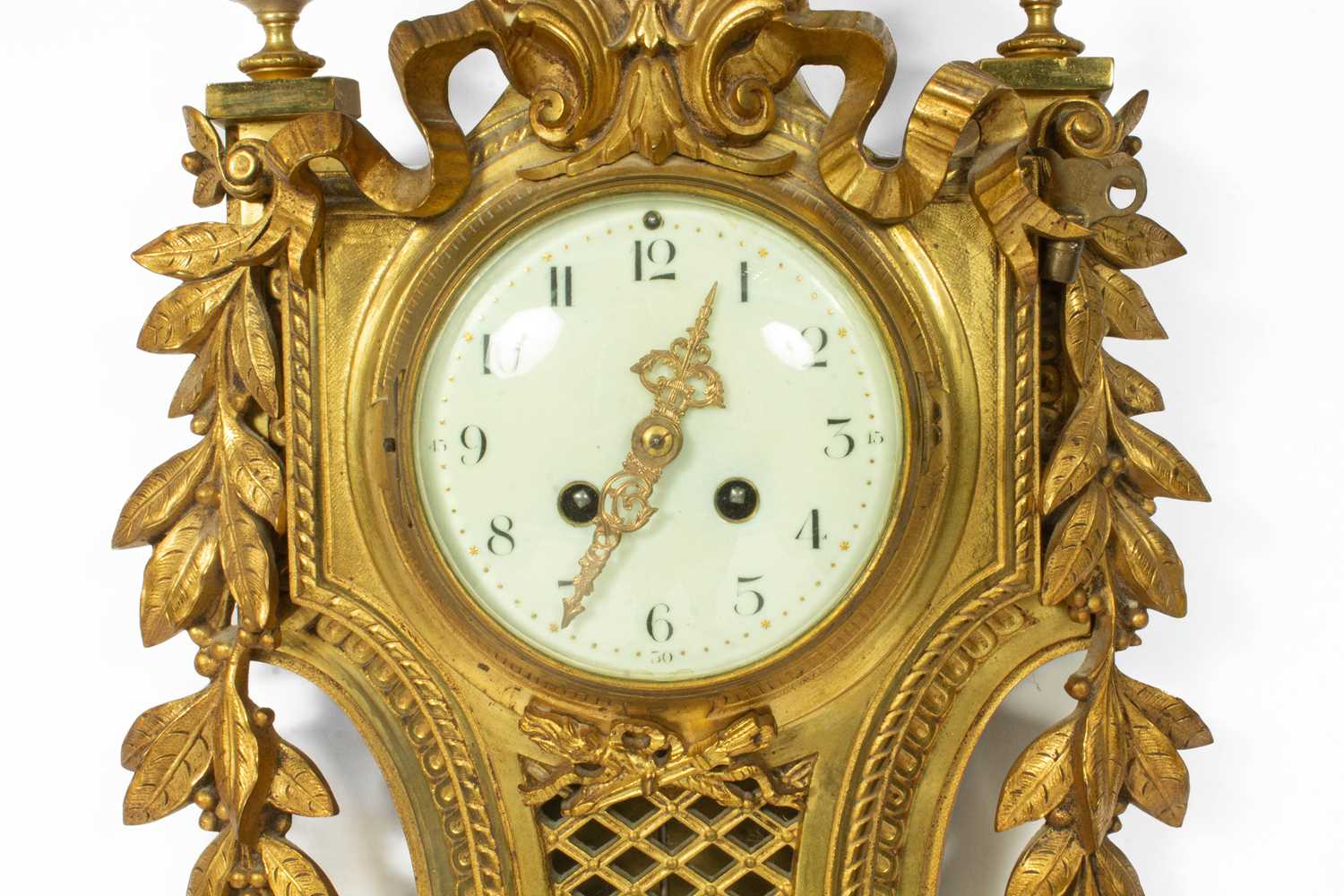 A French gilt metal wall clock - Image 2 of 5