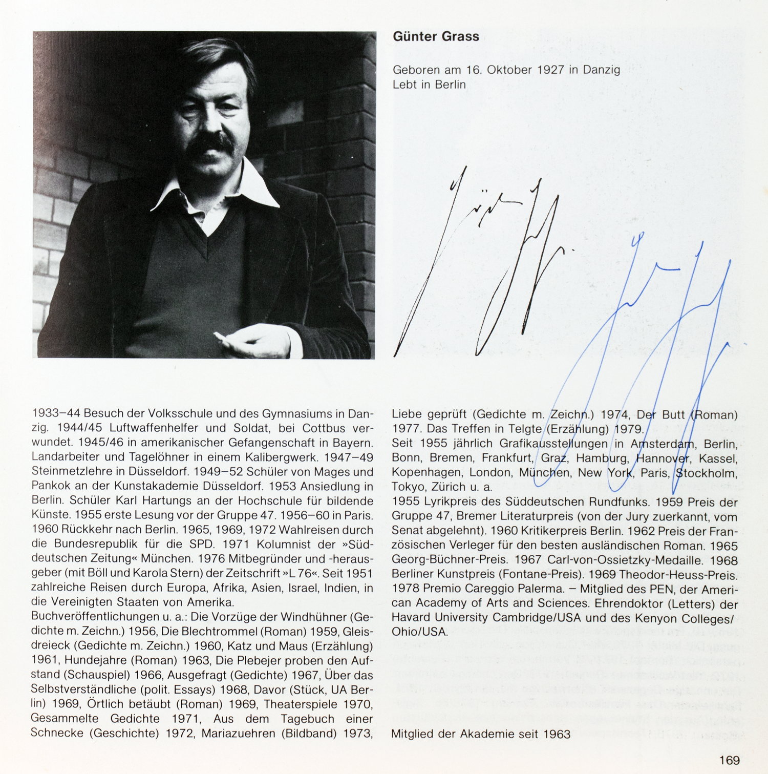 Fotobücher mit Signaturen der Porträtierten - Akademie der Künste. 1970-1979. Band 1. Die Mitglieder - Image 8 of 11