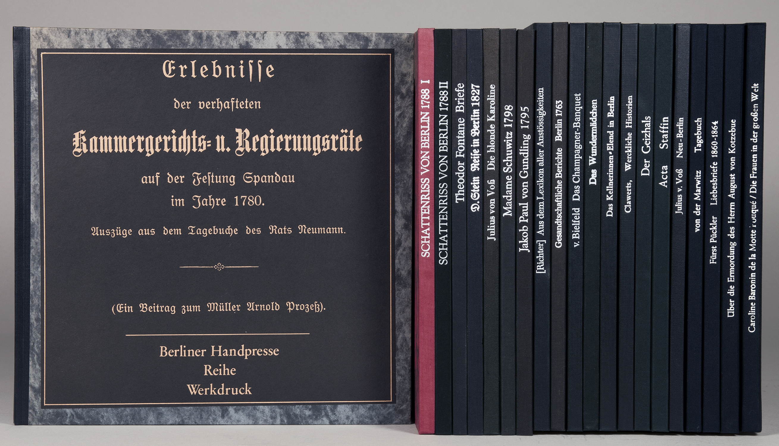 Berliner Handpresse - Reihe Werkdruck - 21 Titel der Reihe.