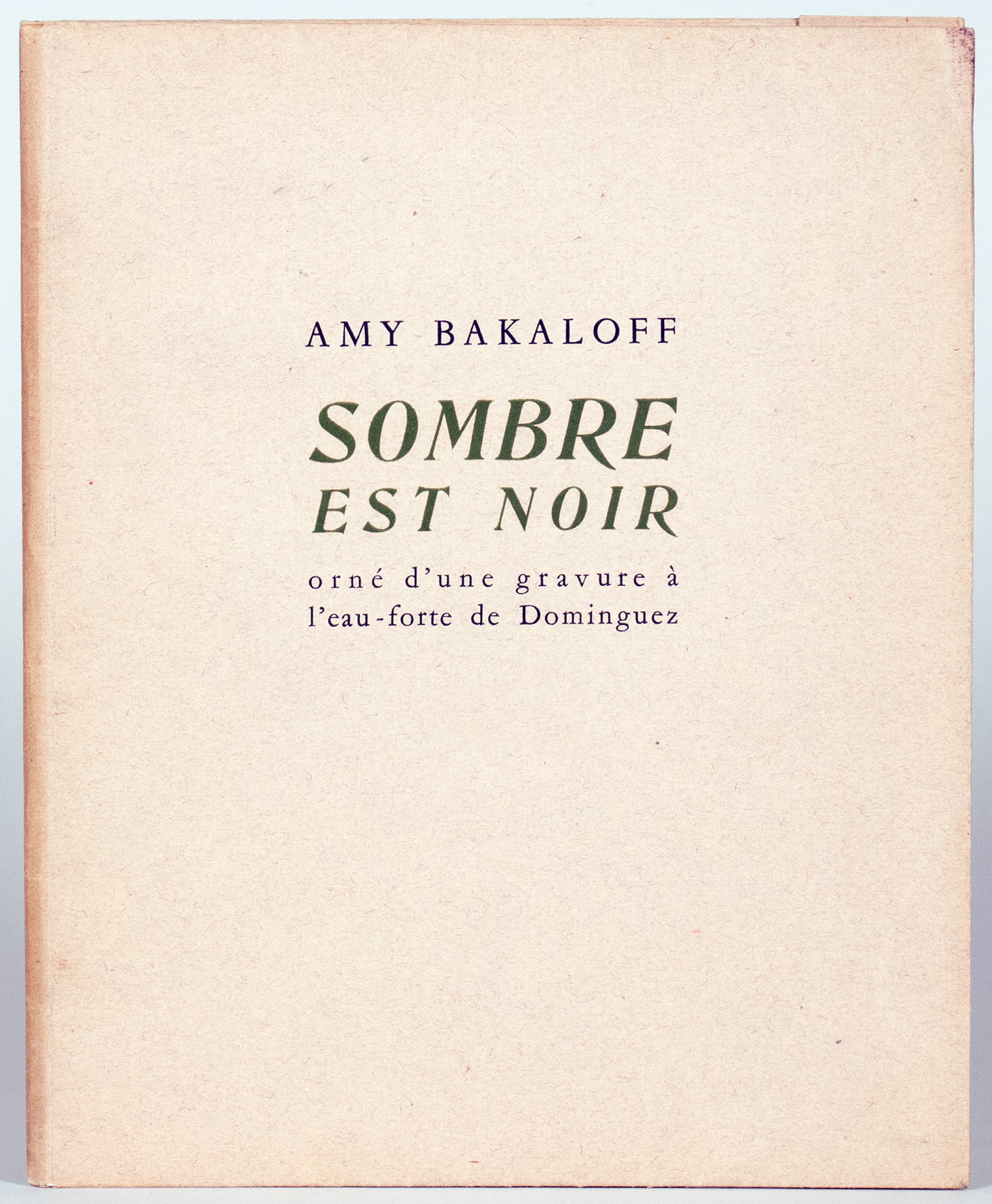 Amy Bakaloff. Sombre est noir. - Bild 2 aus 2