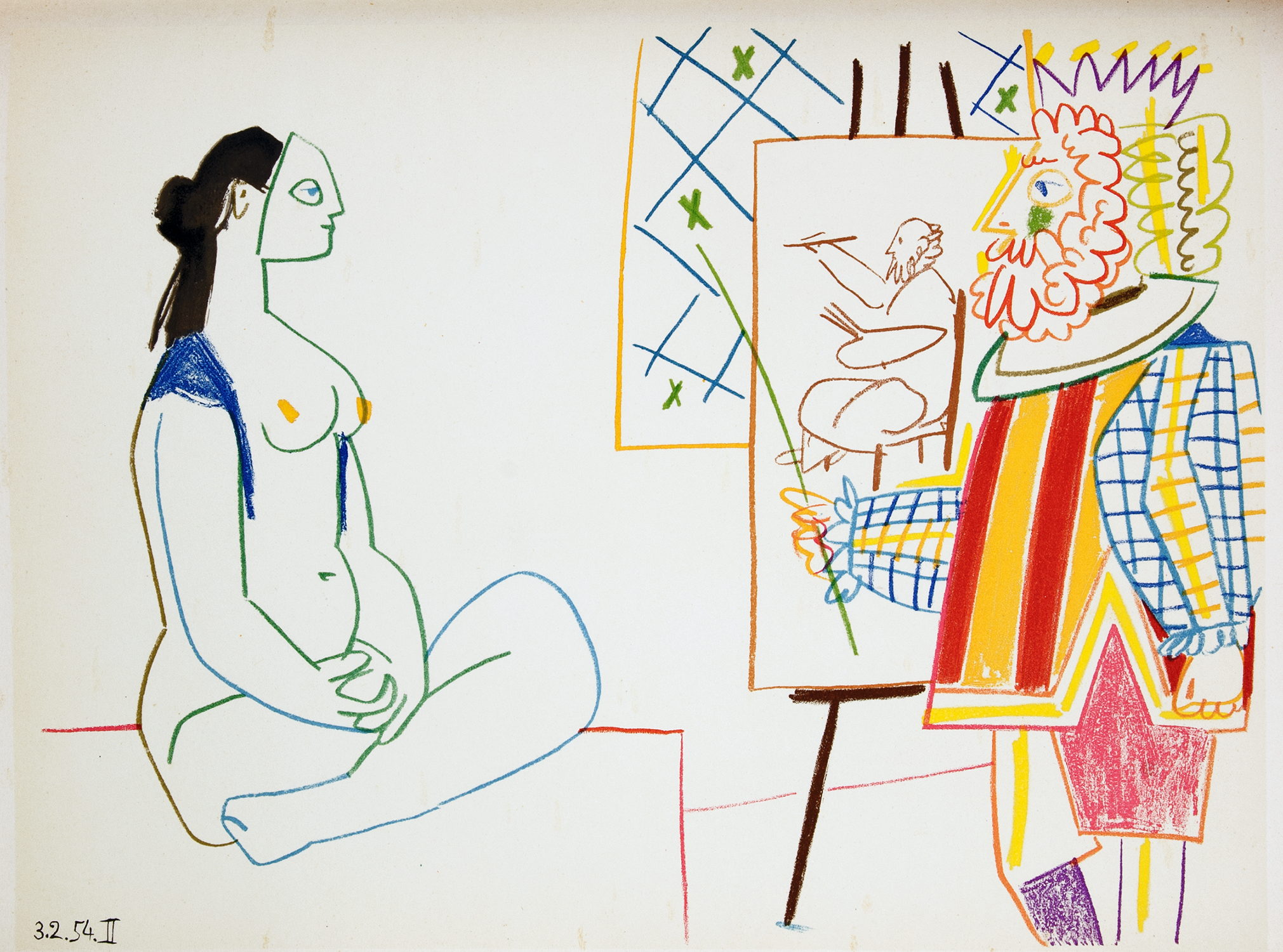 Pablo Picasso. Suite de 180 dessins. - Image 3 of 4
