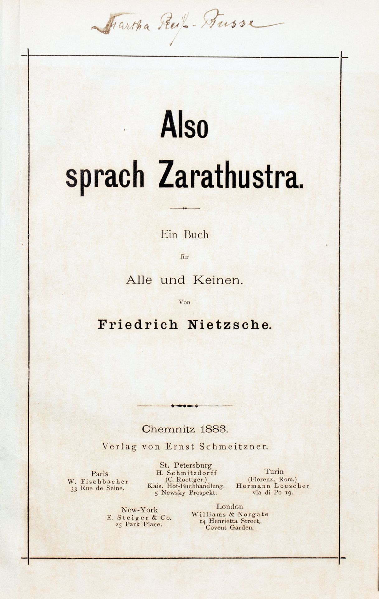 Fr. Nietzsche. Also sprach Zarathustra. 1-3 - Bild 4 aus 7