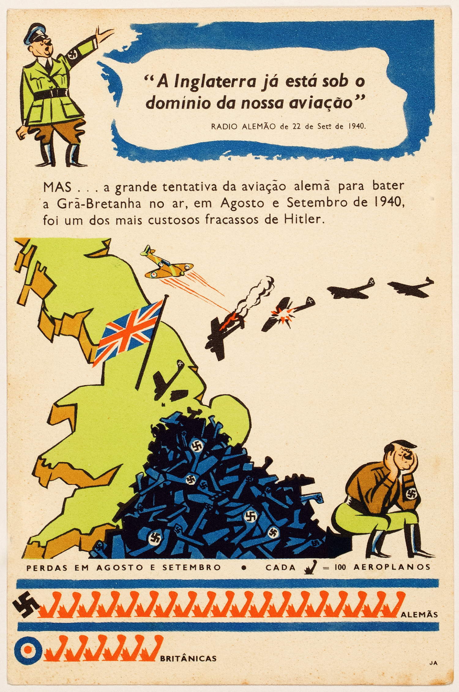 Walter Trier - Fünf Propagandapostkarten, eine als Faltkarte. - Image 2 of 5