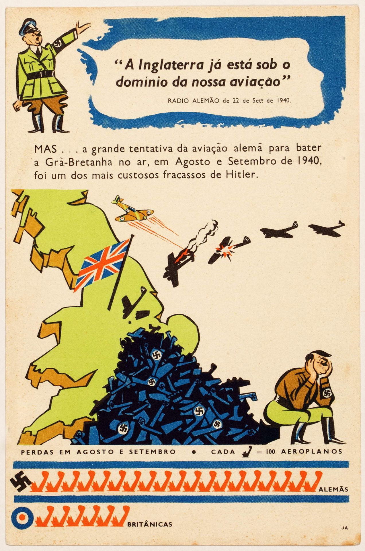Walter Trier - Fünf Propagandapostkarten, eine als Faltkarte. - Bild 2 aus 5