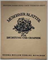 Georg Müller Verlag - Münchner Blätter für Dichtung und Graphik.