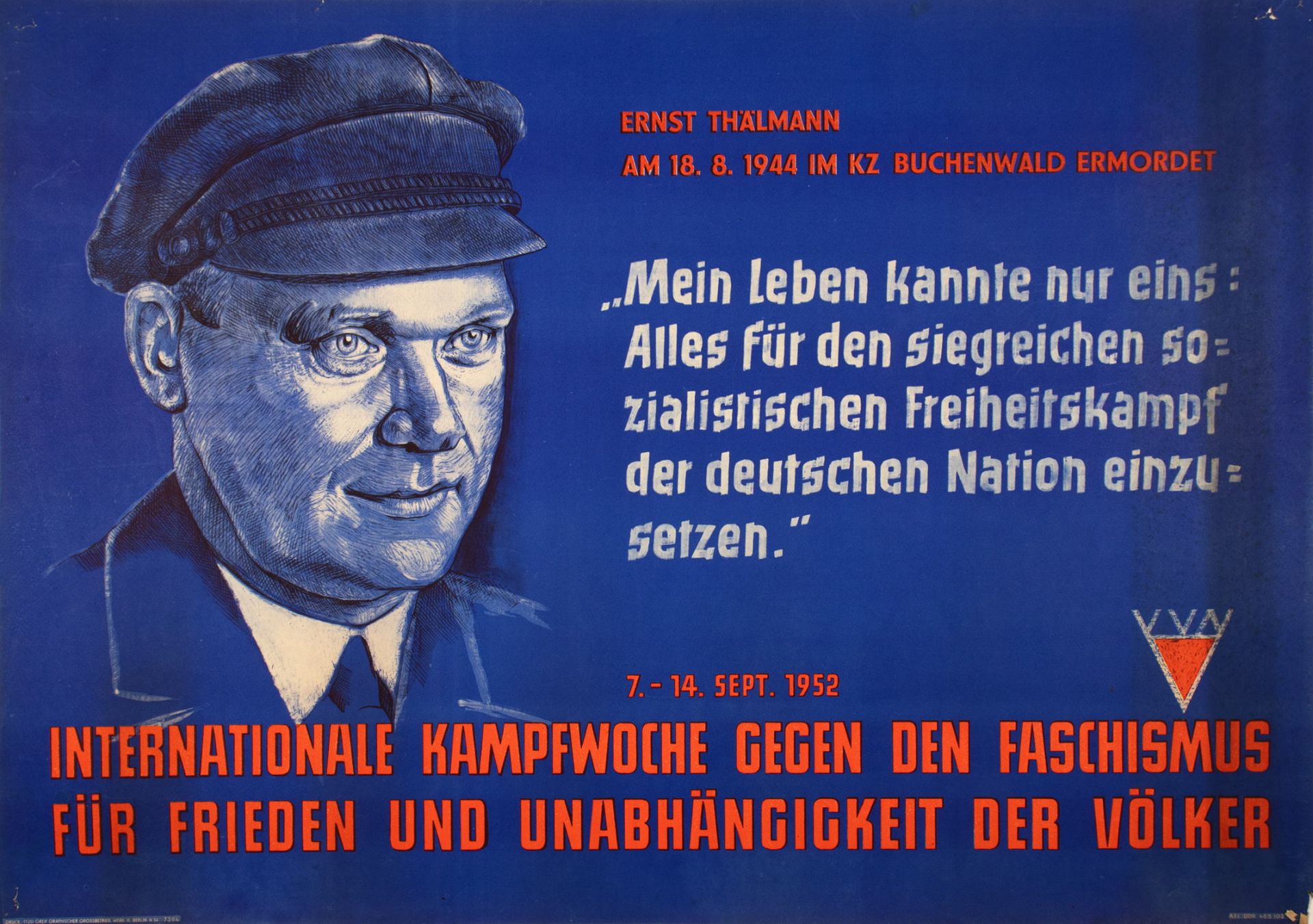 Plakate - DDR-Propagandaplakate. - UdSSR-Plakate. - Image 4 of 16