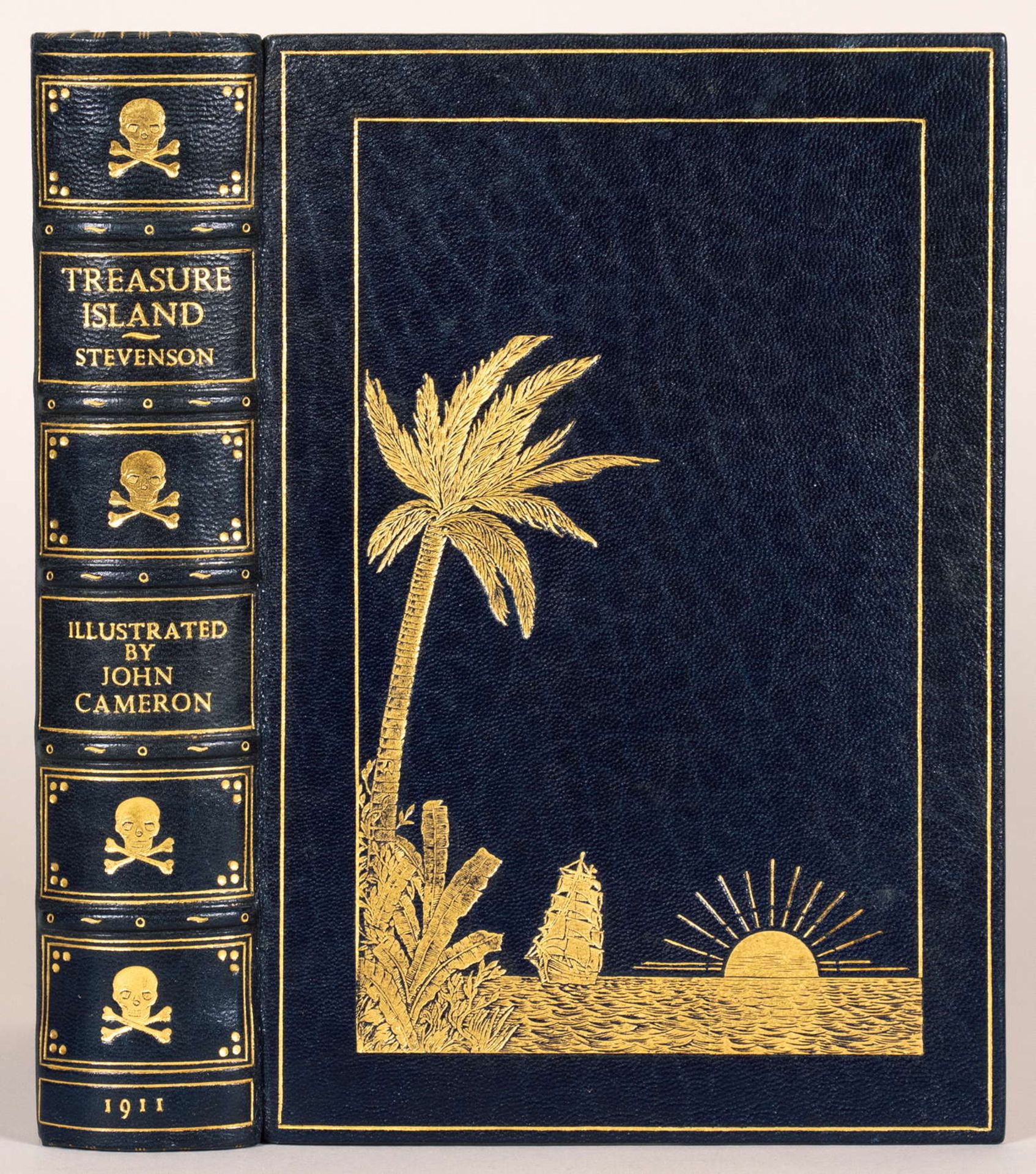 Englische Buchkunst - Robert Louis Stevenson. Treasure Island.