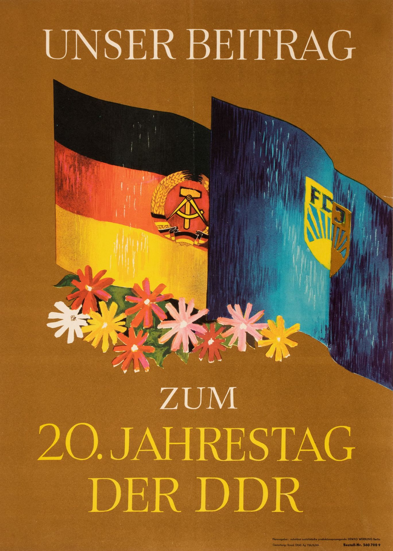 Plakate - DDR-Propagandaplakate. - Parteitage und Kongresse. - Image 7 of 8