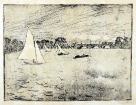 Emil Nolde. Hamburg, Alsterbassin.