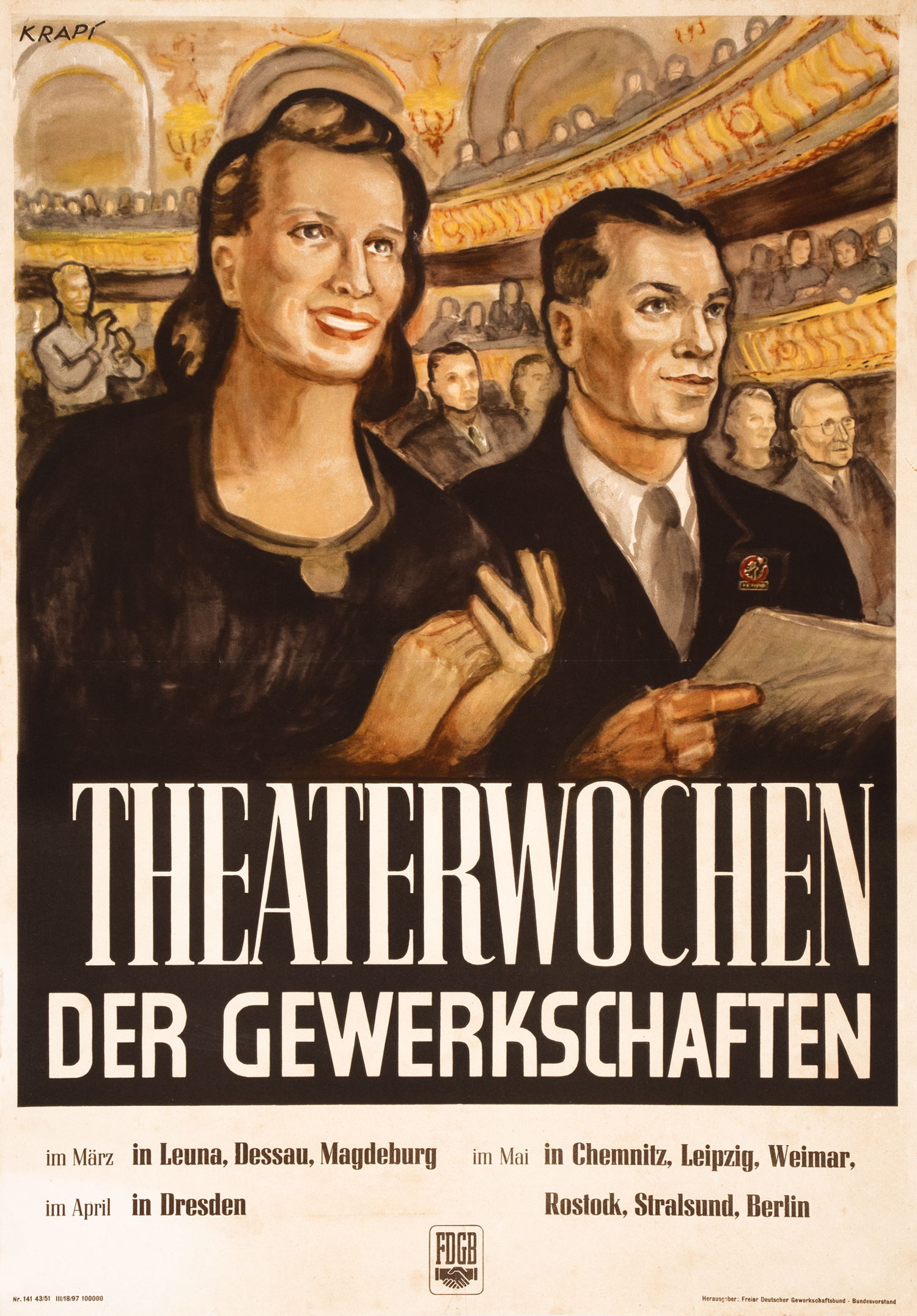 Plakate - DDR-Propagandaplakate. - Kulturveranstaltungen, Filme, Volksfeste. - Bild 5 aus 12