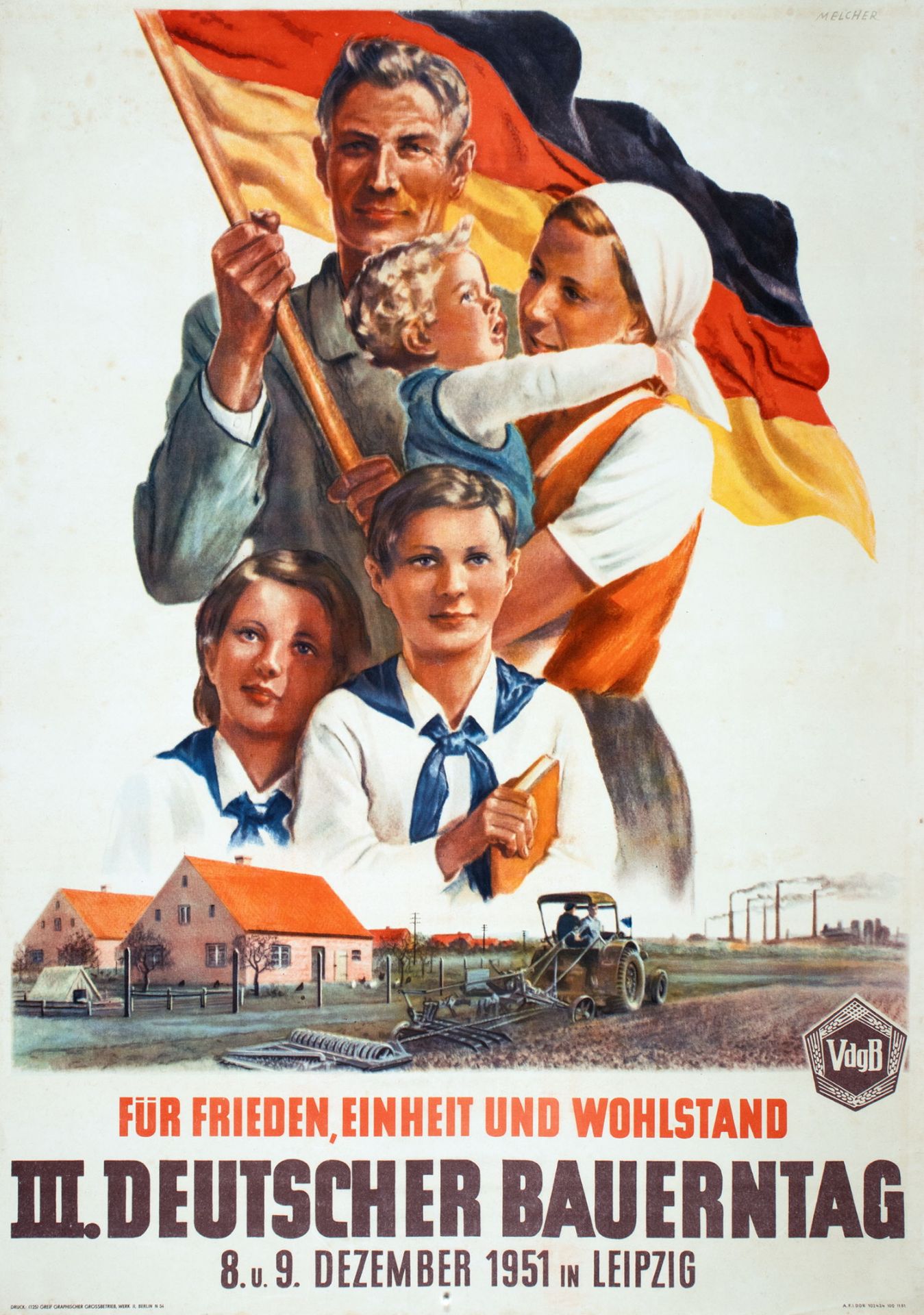 Plakate - DDR-Propagandaplakate. - Parteitage und Kongresse. - Image 5 of 8