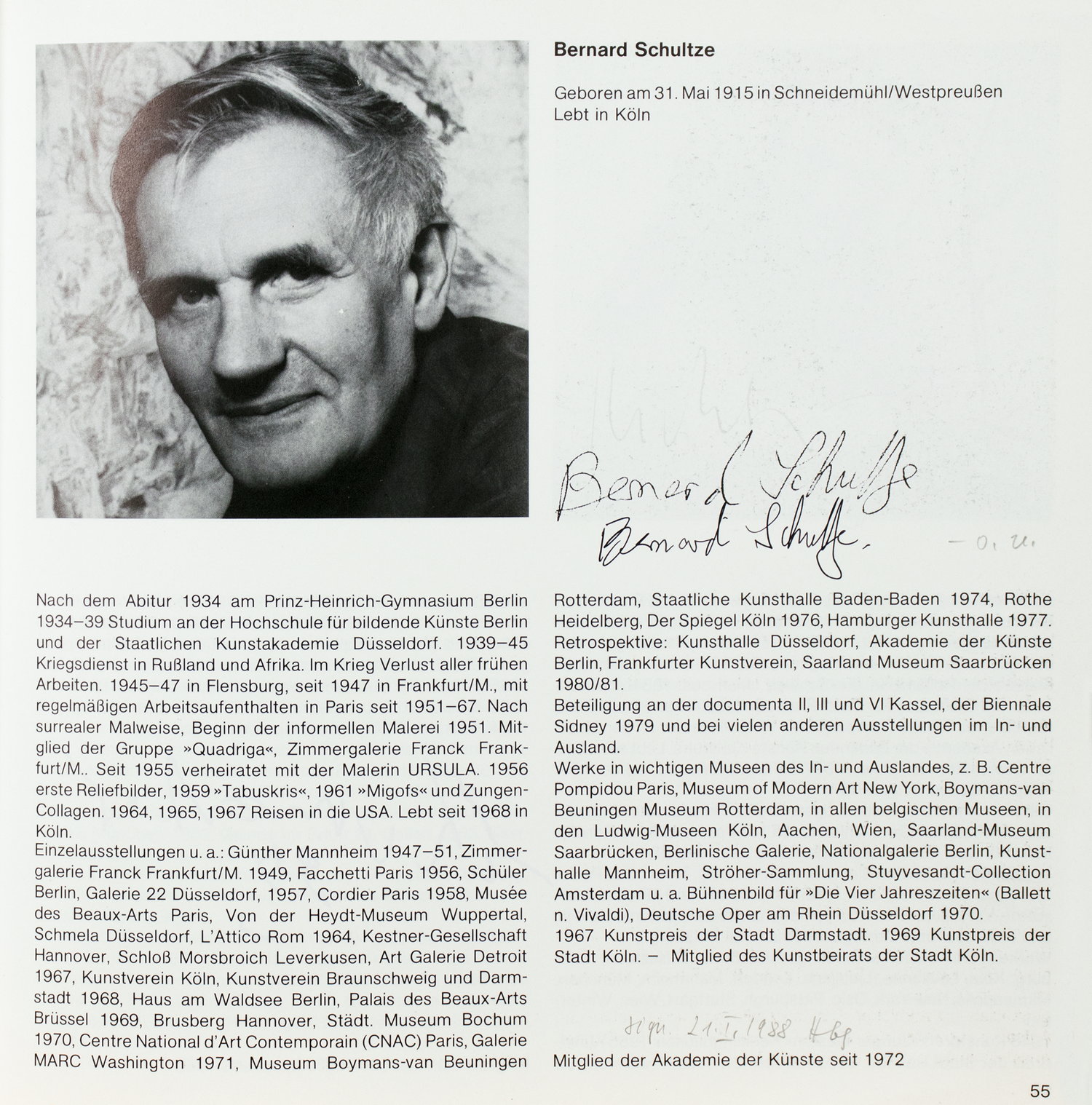 Fotobücher mit Signaturen der Porträtierten - Akademie der Künste. 1970-1979. Band 1. Die Mitglieder - Bild 2 aus 11