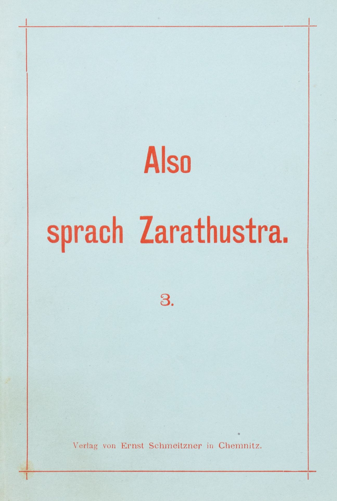 Fr. Nietzsche. Also sprach Zarathustra. 1-3 - Image 3 of 7