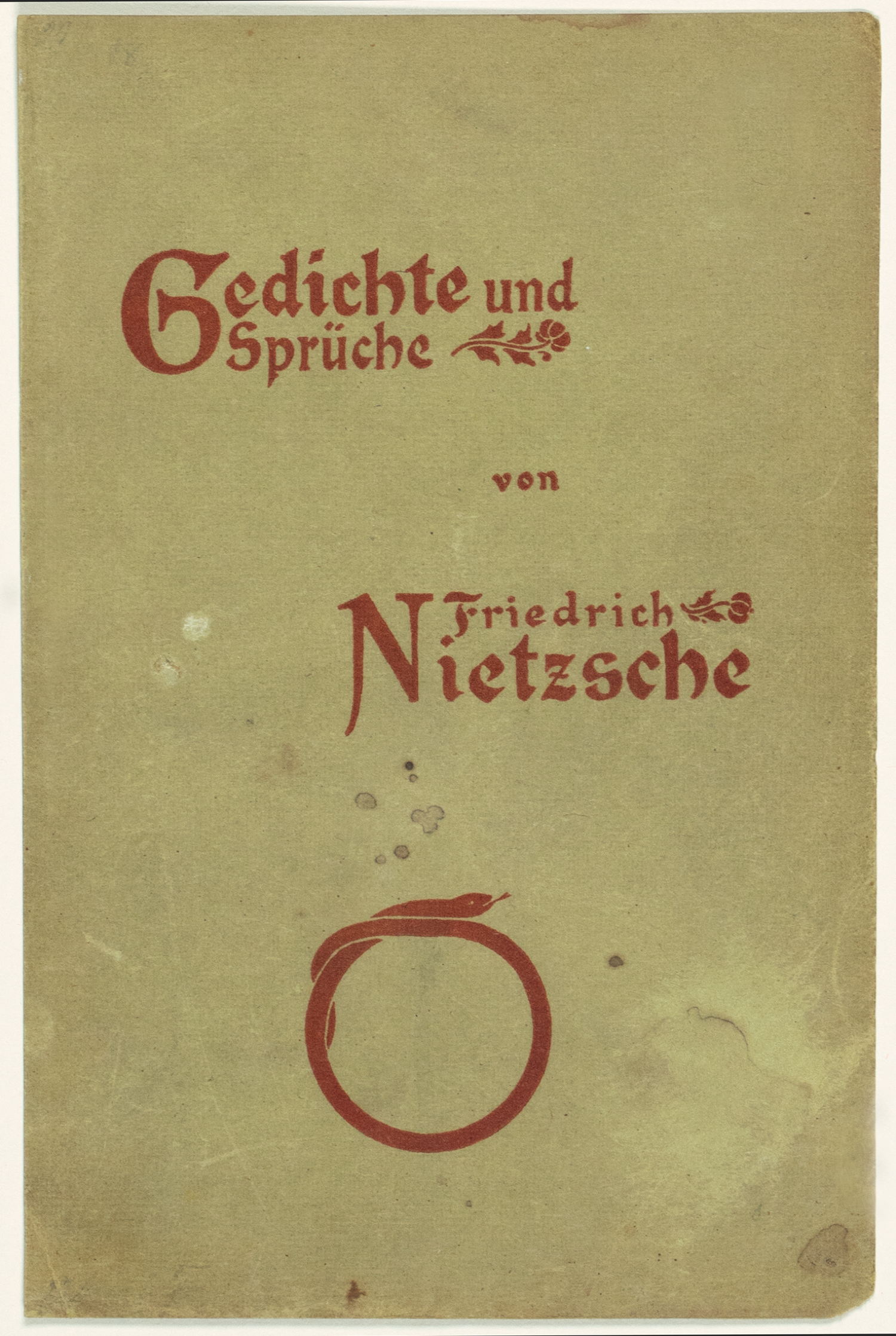Friedrich Nietzsche. Gedichte und Sprüche. - Bild 2 aus 4