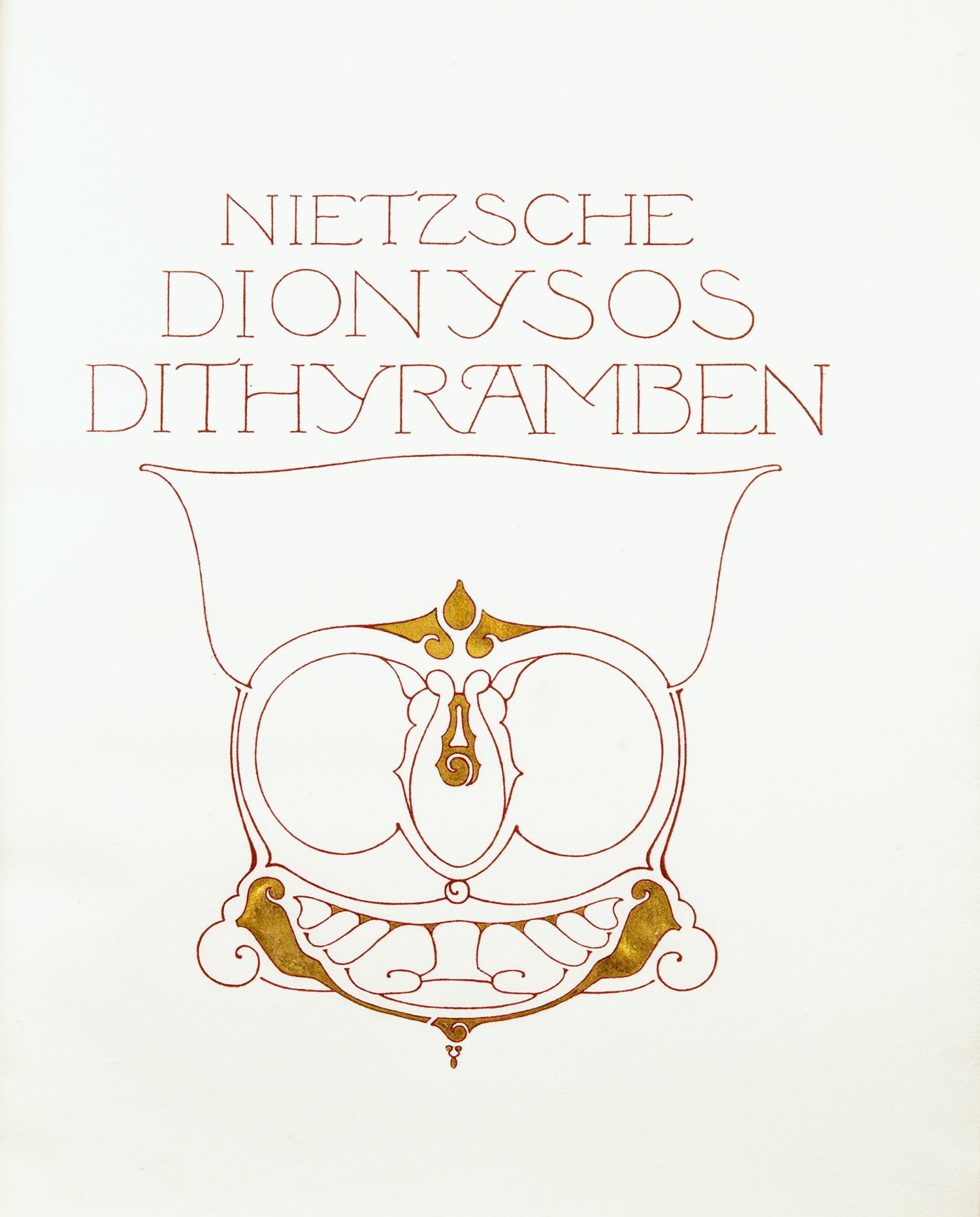 Insel Verlag - [Friedrich] Nietzsche. Dionysos Dithyramben. - Bild 2 aus 2