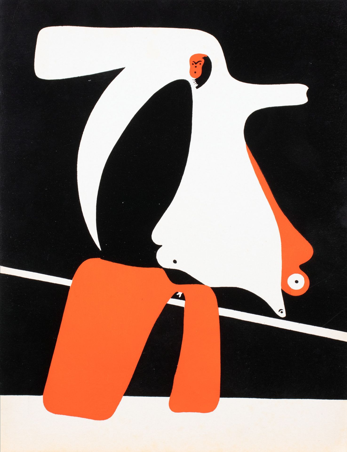 Joan Miró. Zwei Farbpochoirs.