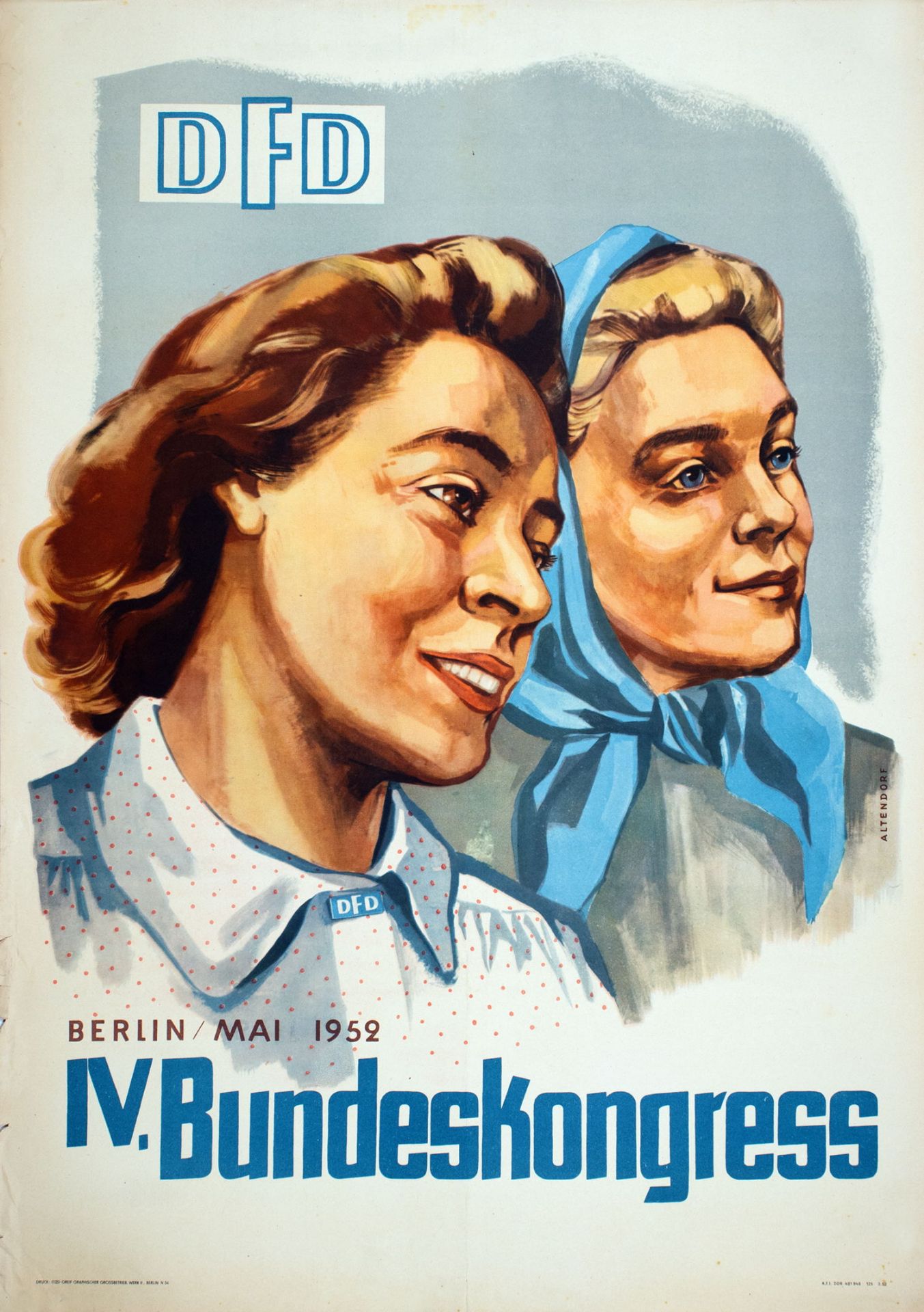 Plakate - DDR-Propagandaplakate. - Parteitage und Kongresse. - Image 6 of 8