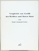 Paul-Armand Gette. Vergleich von Geröll der Weißen und Roten Saar.