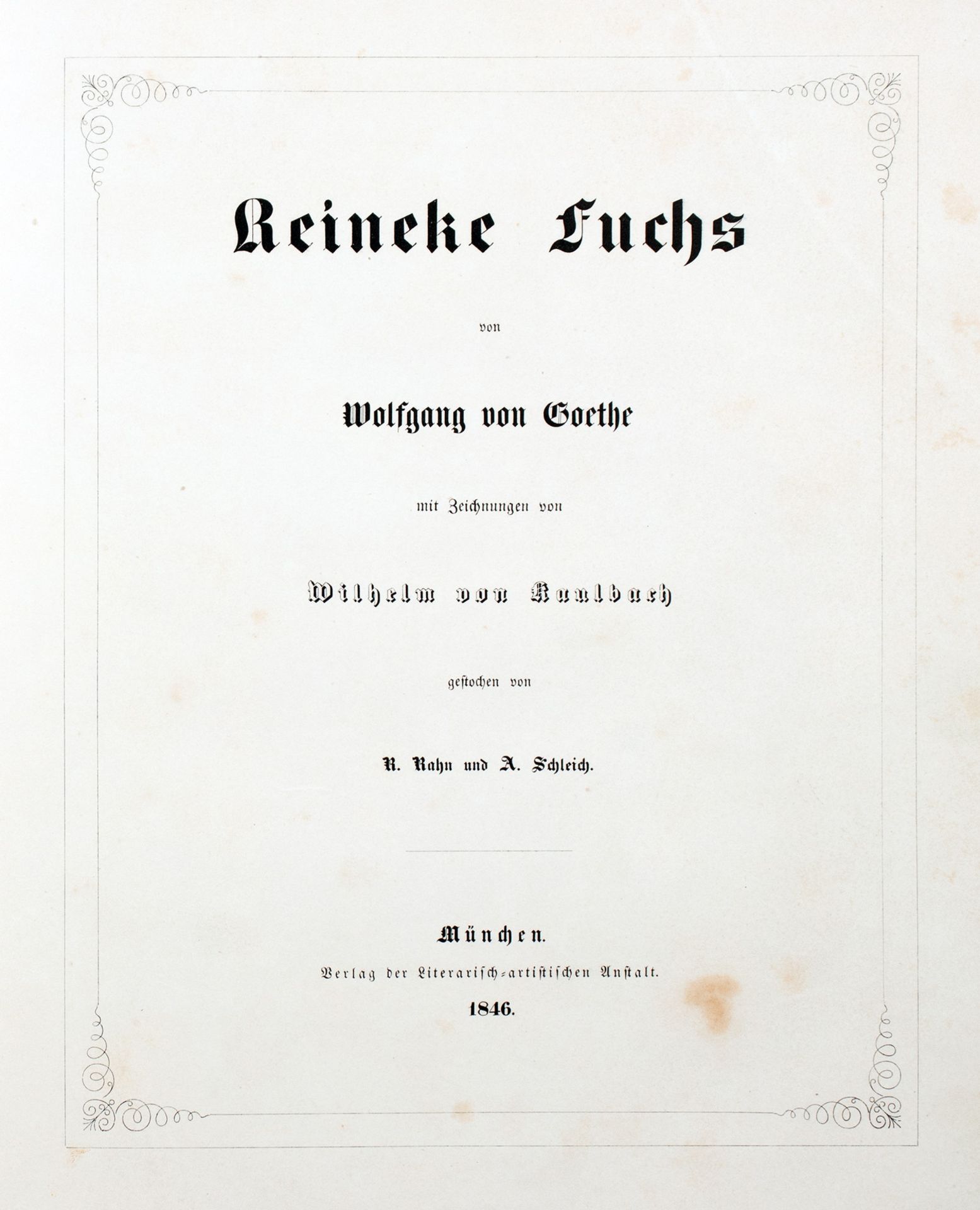 Johann Wolfgang von Goethe. Reineke Fuchs - Bild 2 aus 10