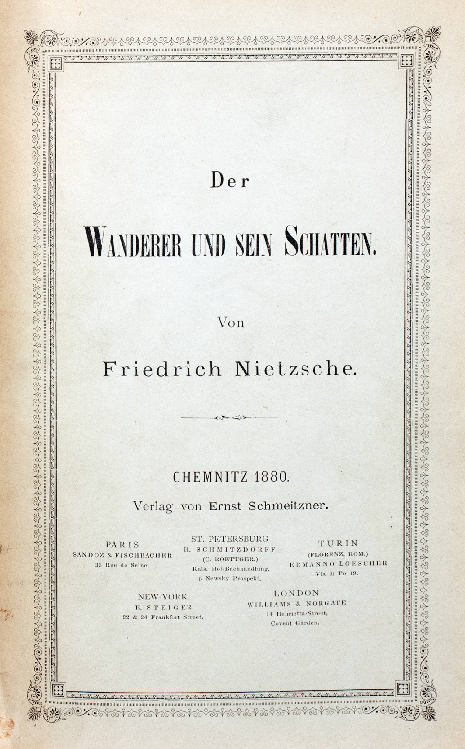 Friedrich Nietzsche. Menschliches, Allzumenschliches. - Bild 3 aus 3