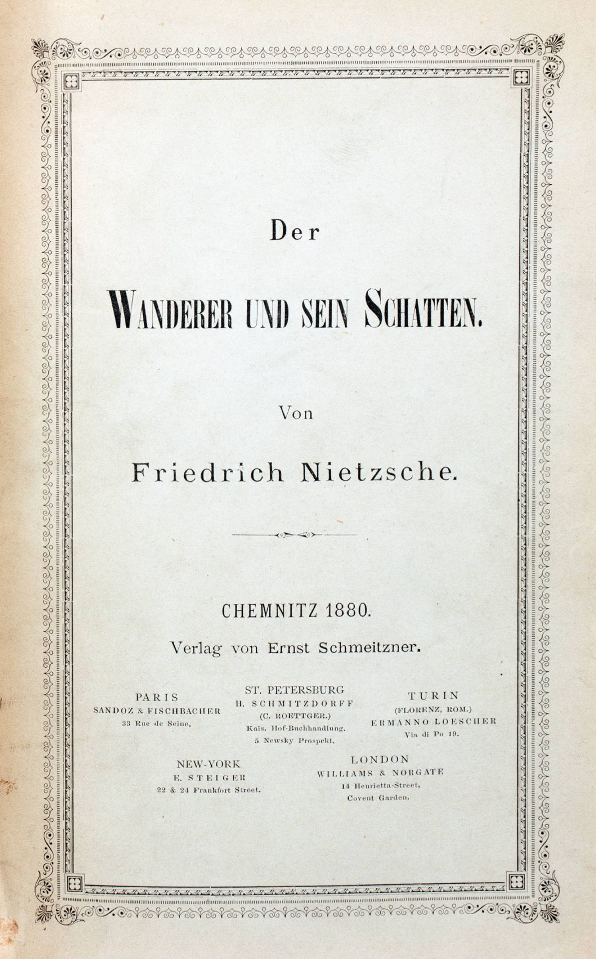 Friedrich Nietzsche. Menschliches, Allzumenschliches. - Image 3 of 3
