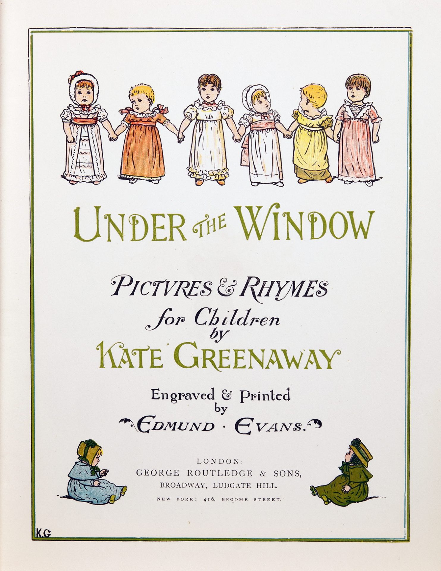 Kate Greenaway - Under the Window. - Image 2 of 4