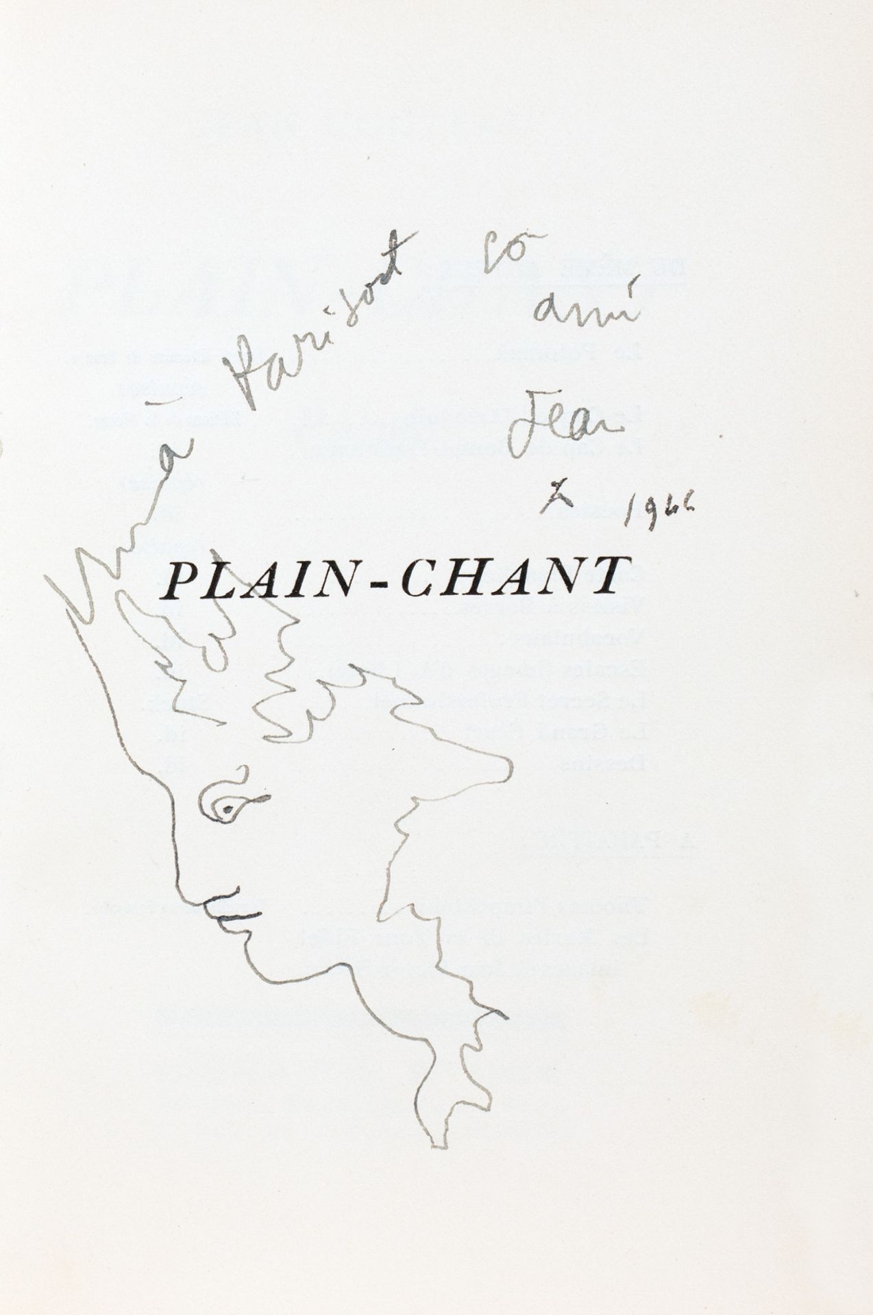 Jean Cocteau. Plain-Chant.
